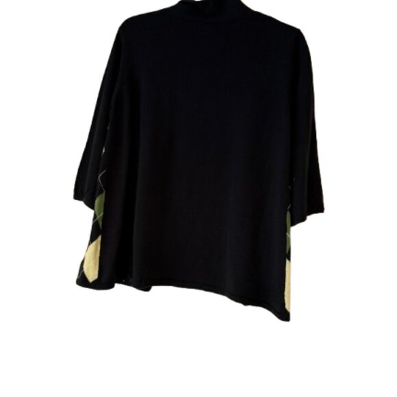 New York & Company - Lime Green Shirt & Separate Matching Cardigan/Argyle - M - Picture 5 of 10